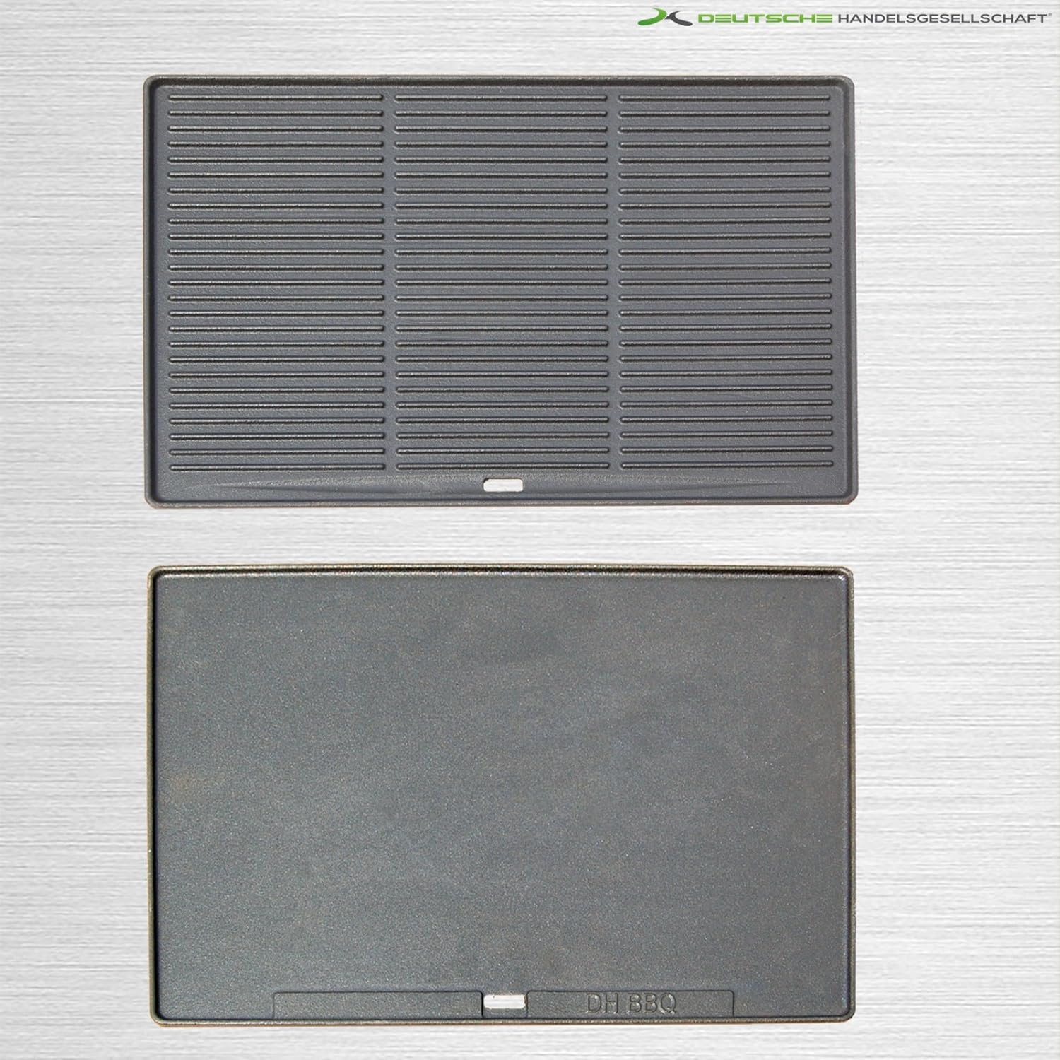 DH Grillplatte Wendeplatte Gusseisen Platte Guss Pizzaplatte für Gasgrill NEU