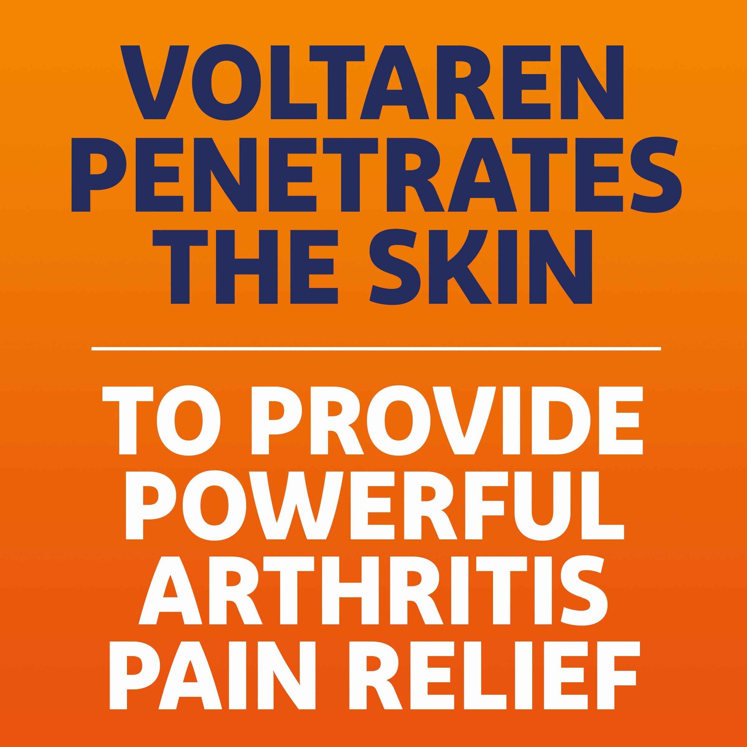 Voltaren Arthritis Pain Relief Gel, Diclofenac Sodium, 1% (NSAID), Clinically Proven Powerful Pain Reliever with Easy Open Flip Top Cap, No Prescription Needed, 5.3oz