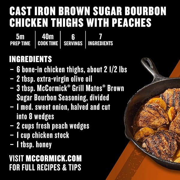 MCCORMICK GRILL MATES BROWN SUGAR BOURBON SEASONING, 9.75 OZ