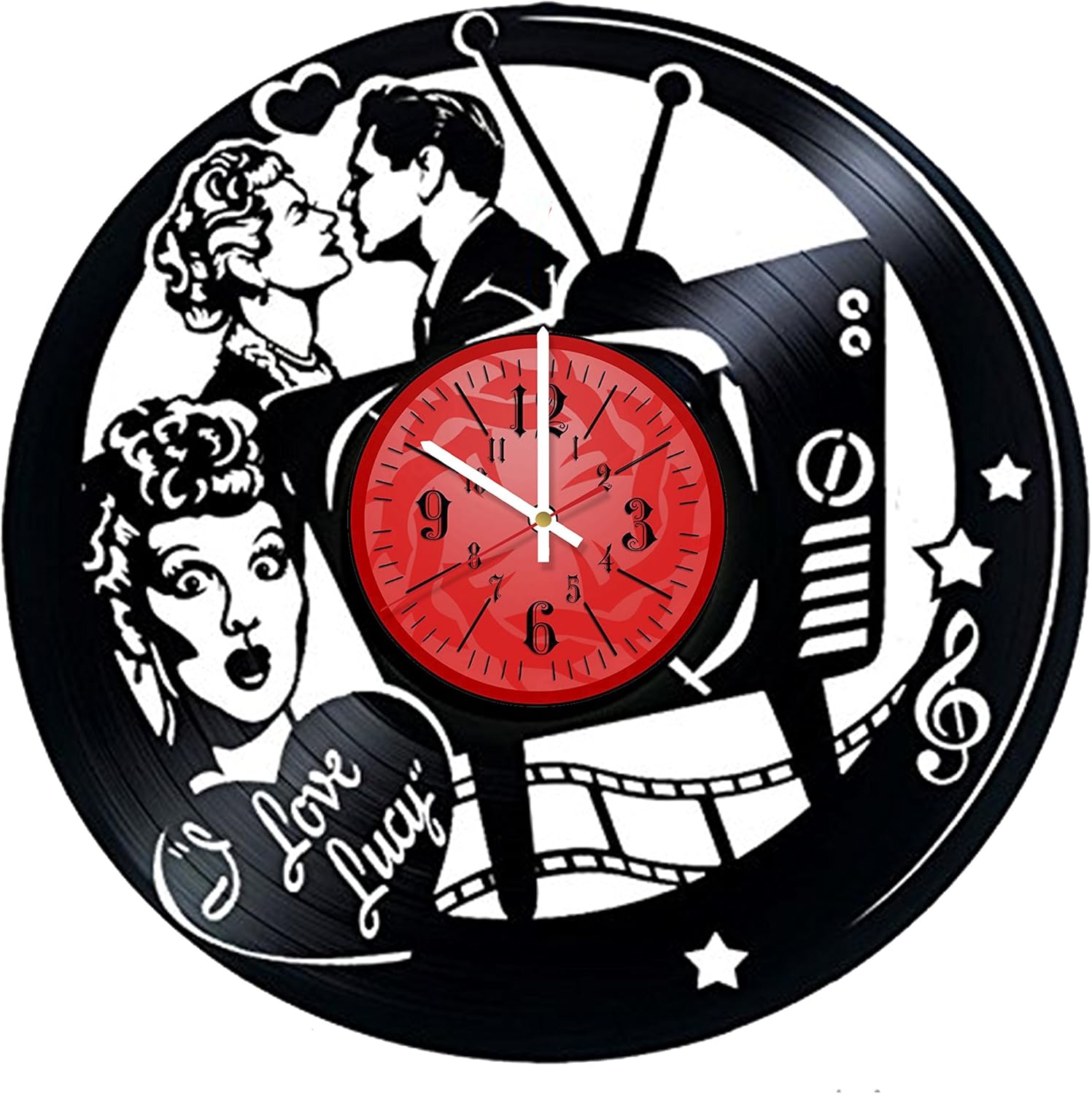 Amazon Com I Love Lucy Vinyl Record Wall Clock Get Unique
