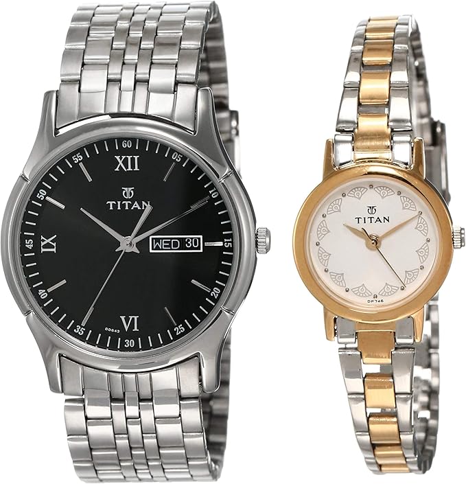Buy Titan Watches Combo (NK1636SM01, 917BM01) at Amazon.in