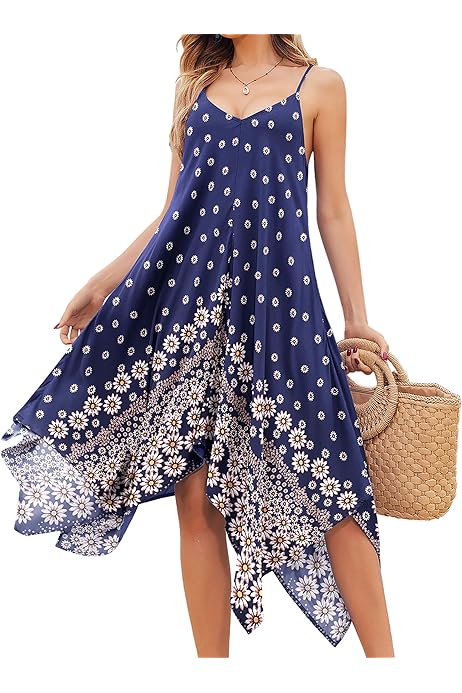 Vestidos Playeros Vestido Playero Bohemio Sin Mangas Y