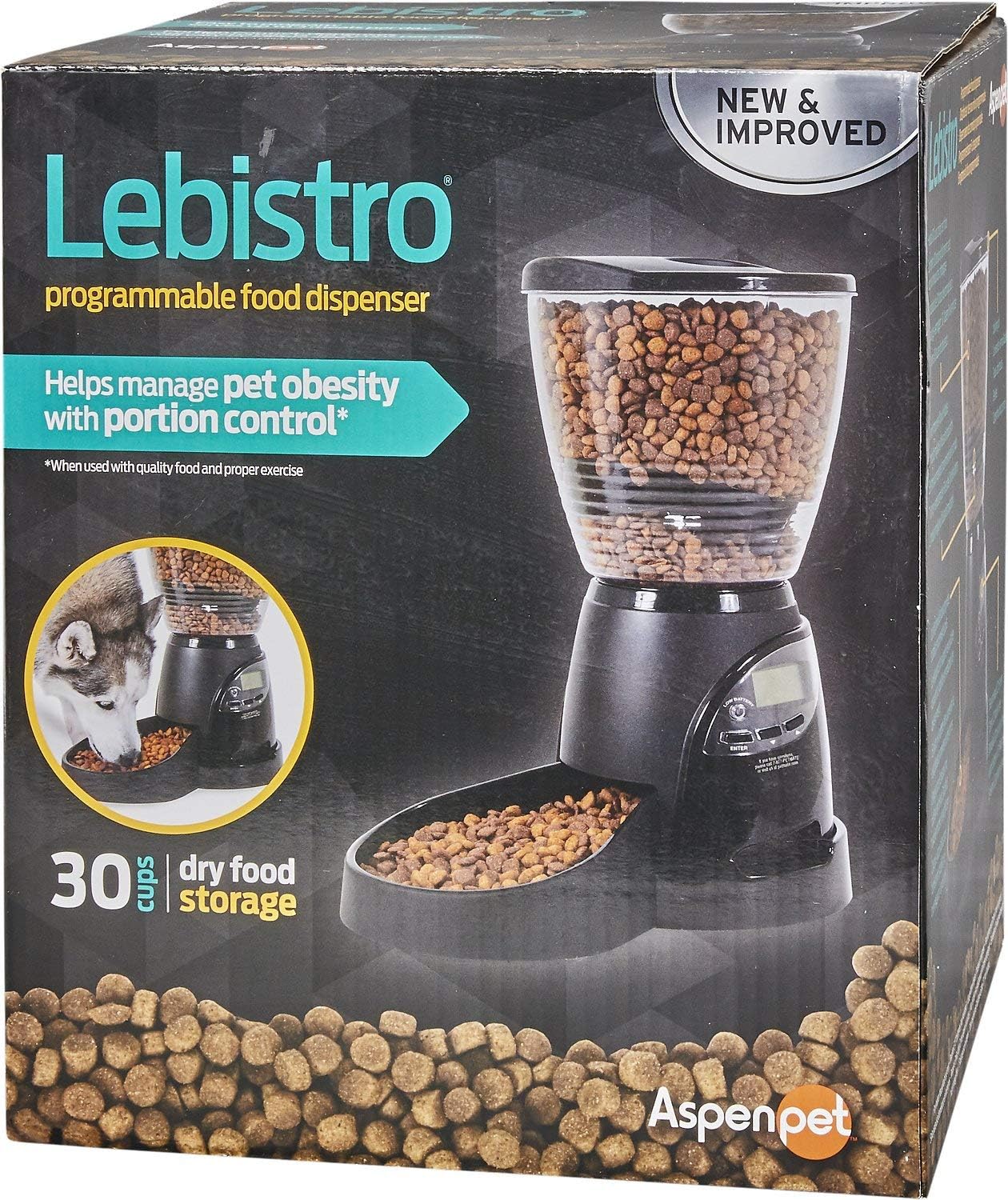 Pet Supplies Petmate 10lb Lebistro Portion Control Automatic Dog