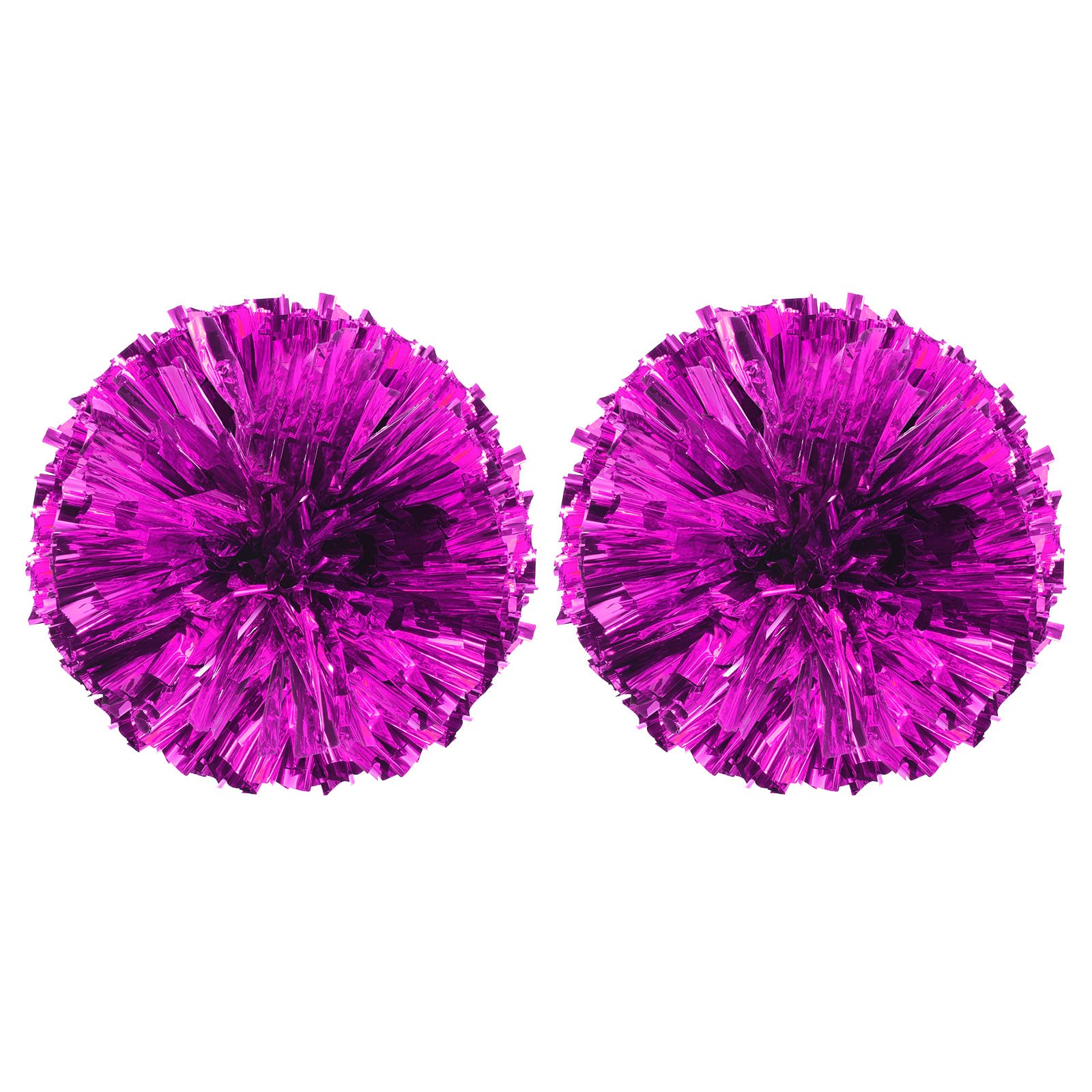 PATIKIL Cheerleading Pom Poms, 2 Pack PET Cheer Pom with Finger Holes for Sport Game Team Spirit Fun Dance Stage Events, Blue