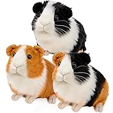 redaica 3pc Guinea Pig Stuffed Animals - Realistic Plush Cute Plushie Toys for Kids, Small Live Animals Pet Doll Toy for Boys Girls Birthday