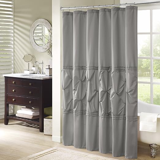 Amazon Com Comfort Spaces Cavoy Bathroom Shower Tufted Ruffle