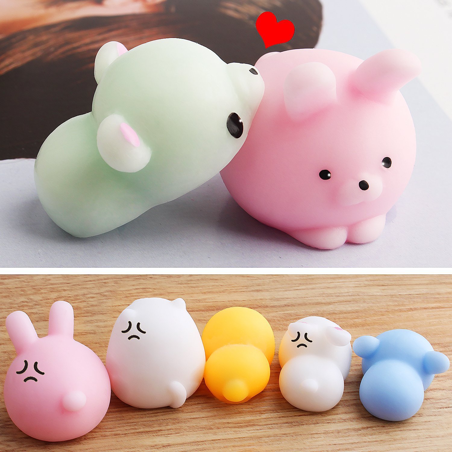 Mini Squishies Kawaii, Outee 16 Pcs Mochi Animals Squishy Toys Kawaii