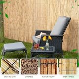FlickBuyz Bamboo Natural Garden Peeled Reed Fence 1M x 4M view 7