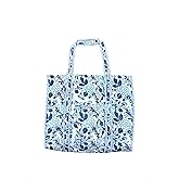 Quilted Cotton Handprinted Reversible Large multicolor Floral Tote Bag,Hand Block Print Shopping Shoulder Carry Bag