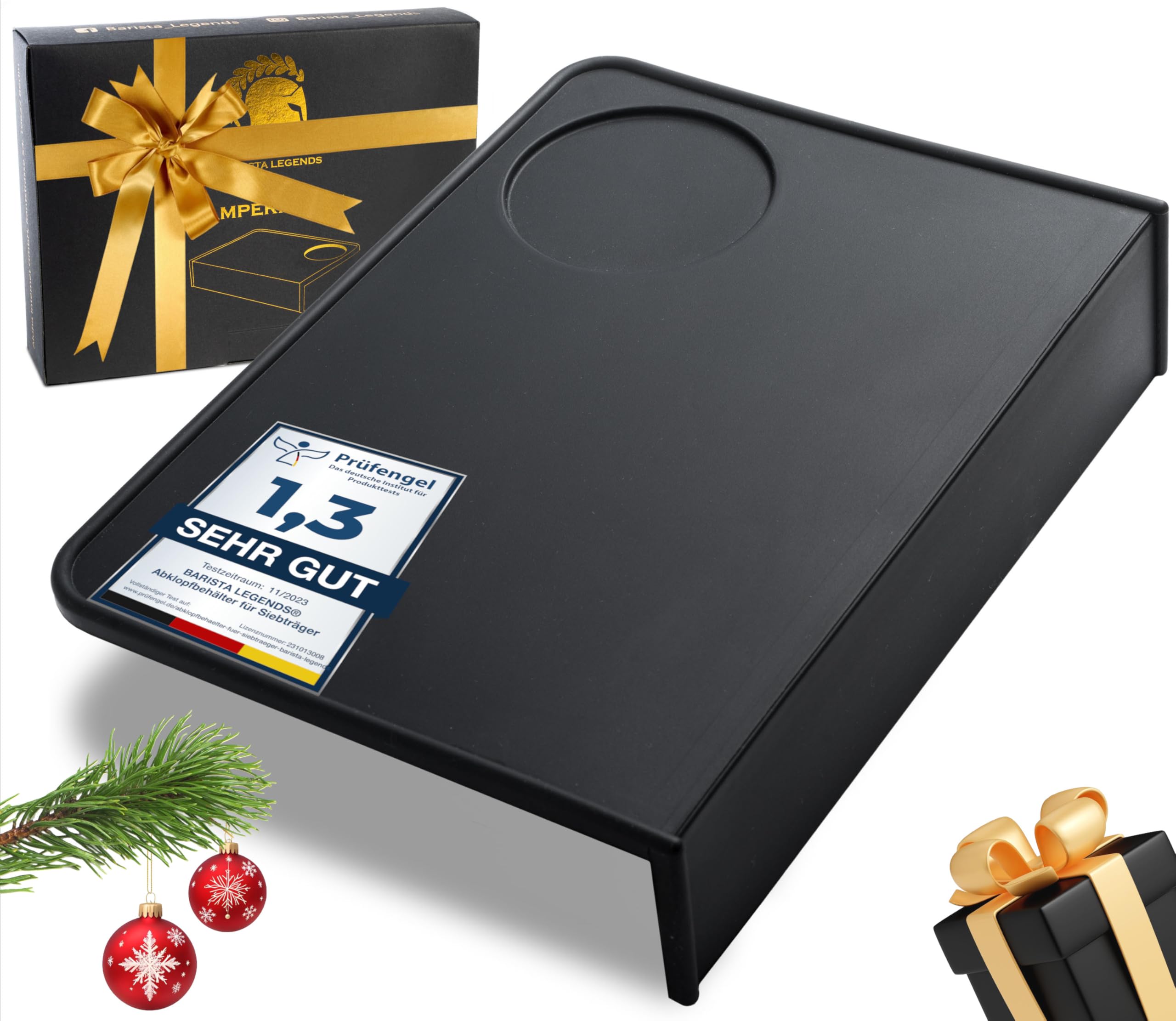 Barista Legends® Non Slip Silicone Tamper Mat - Protects Worktop and Portafilter - Easy to Clean BPA Free - Perfect Barista Accessory for Espresso and Coffee Preparation