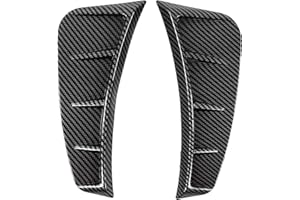 Yuecoom Car Fender Air Vent Trim Cover, Side Air Vent Trim, Pair Front Bumper Side Air Vent Trim Exterior Carbon Fiber Style Universal Decoration