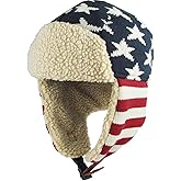 Stars and Stripes America Flag Aviator Trapper hat Trooper Ear Flaps Ushanka Eskimo Warm Winter Cold