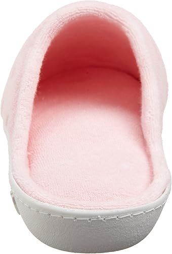 isotoner terry embroidered scalloped clog