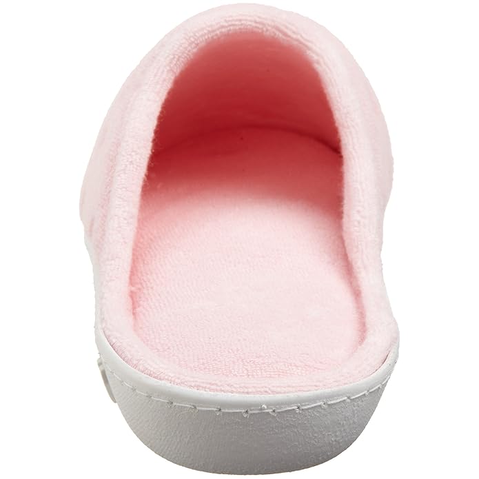 isotoner terry embroidered scalloped clog