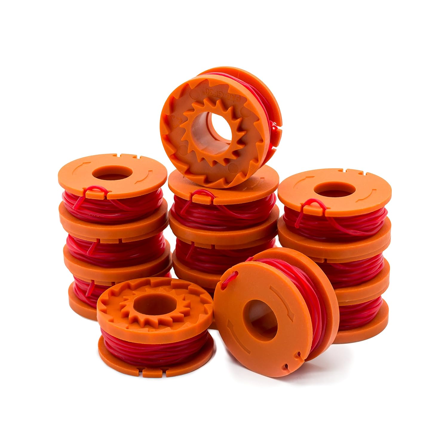 Garden Ninja [12-Pack Replacement 10ft Trimmer/Edger Spool Compatible Worx WA0010, 12-Pack