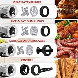 LHS Manual Meat Grinder with Stainless Steel Blades