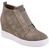Amazon.com: Athlefit - Botines de piel tipo tenis con cuña interior, para  mujer, forrados con piel., Negro, 10 : Ropa, Zapatos y Joyería