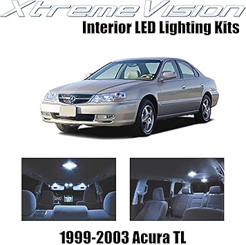 Amazon Com Xtremevision Interior Led For Acura Tl 1999 2003 10 Pieces Cool White Interior Led Kit Installation Tool Automotive