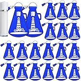 Swiffen 20 Pcs Cheer Gifts Bulk Cheerleader Team Gift Lip Balm Holder with Tassel Keychains Set for Valentines Team Gift