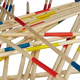 Relaxdays XXL Mikado Game - 31 Wooden Sticks, 90 cm, Family Fun view 7