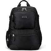 ELLE Voyage 20L Twill and Vegan Leather Backpack | Black