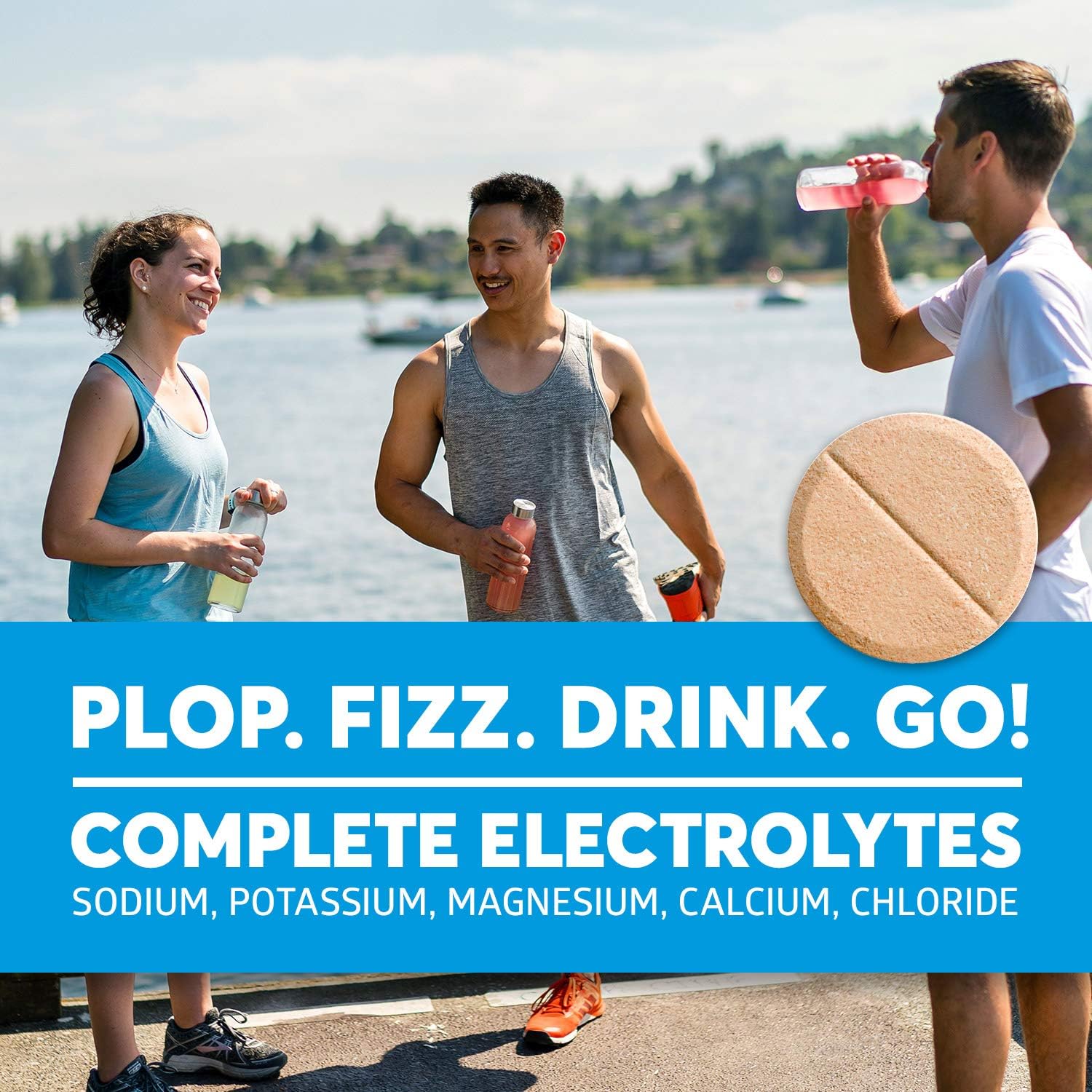 Nuun Sport + Caffeine: Electrolyte Drink Tablets, Mixed Flavor Box, 4 Tubes (40 Servings): Health & Personal Care