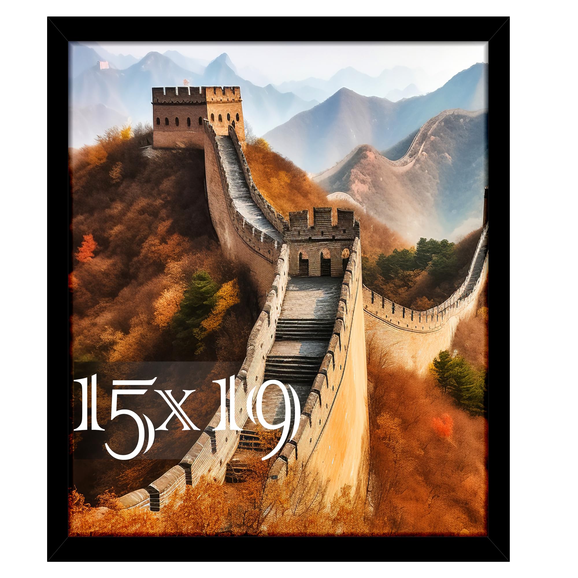 Photo 1 of Picrit 15x19 Picture Frame, Photo Frame for Wall Mounting Display, Black