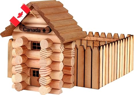 Fort Trading Post Kit 102 Piece Miniature Log Model 6 X 8 1 2