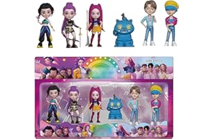 Kpop Demon Doll Figurine Set with Trendy Outfits, Gift for Kids Girls, 2025 New Christmas Decorations Gifts-Random Box(6PCS-A