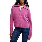 Free People,Trading Up Polo,Magenta Haze Melange,Small