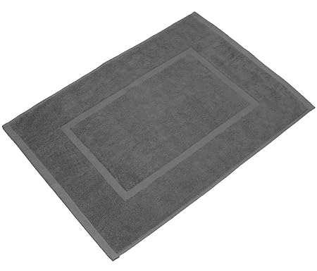 VALNEO Badvorleger in Royalgrau, 100% Baumwolle (800 g/m²), 50 x 70cm