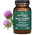 Prominent Nutrition Milk Thistle Phytosome, Clinically Researched Siliphos® Milk Thistle Extract for Liver Function, Detox, and Cleanse Support, Standardized to 29% Sylibin, 180 mg, 60 Capsules