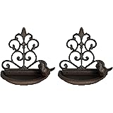World Of Flowers Wall Mounted Bird Feeder Charred Wood Amazon
