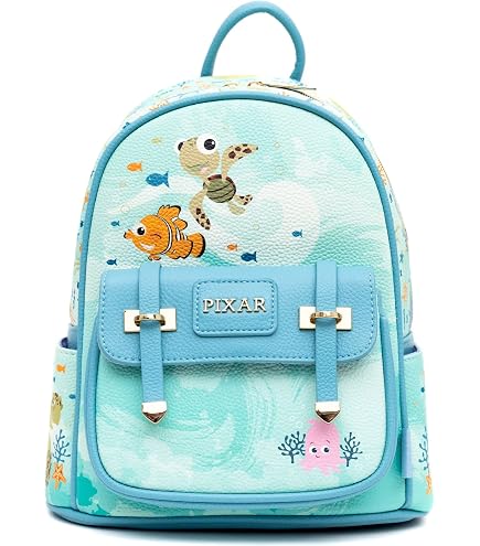 Amazon.com | Loungefly Disney Pixar Finding Nemo Mine Mini Backpack LIGHT BLUE NONE