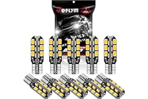 JEFLYM 921 C921 922 RV LED Bulbs,Super Bright Warm White 2835 24SMD LED Replacement 12VDC 194 168 175 RV Camper Trailer Boat Trunk Interior Dome Map License Lights(10pcs)