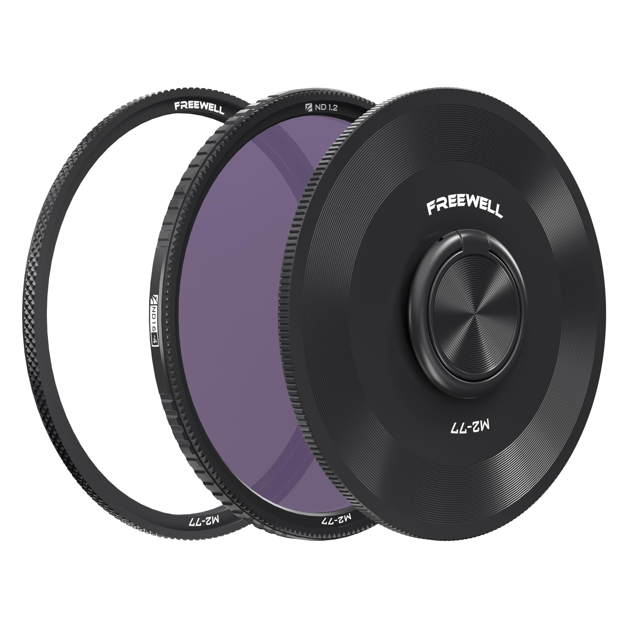 Freewell 77 mm natural density ND16 (4 f-stops) ND1.2 camera filter, compatible with the M2 series