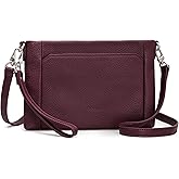 befen Genuine Leather Wristlet Wallet for Women Soft Leather Crossbody Bag Clutch Purse with RFID Small Shoulder Handbags