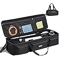 VEVOR Telescope Case, 40.7", Telescope Large Storage Bag with Fixed Buckles, Multi-Pocket & Detachable Divider, Shock-Absorbent Telescope Carrying Case for Optical Tube & Tripod, Counterweight Pocket