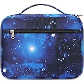 JIANYA Bible Cover for Boys Kids Bible Case Church Bag Galaxy Childrens Bible Bag with Handle and Zippered Pocket
