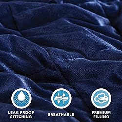Comfort Spaces Reversible Weighted Blanket Velvet