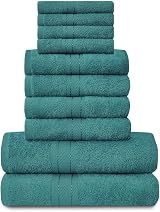 GC GAVENO CAVAILIA Towels 10 Pcs 100% Egyptian Cotton Teal Bale Set