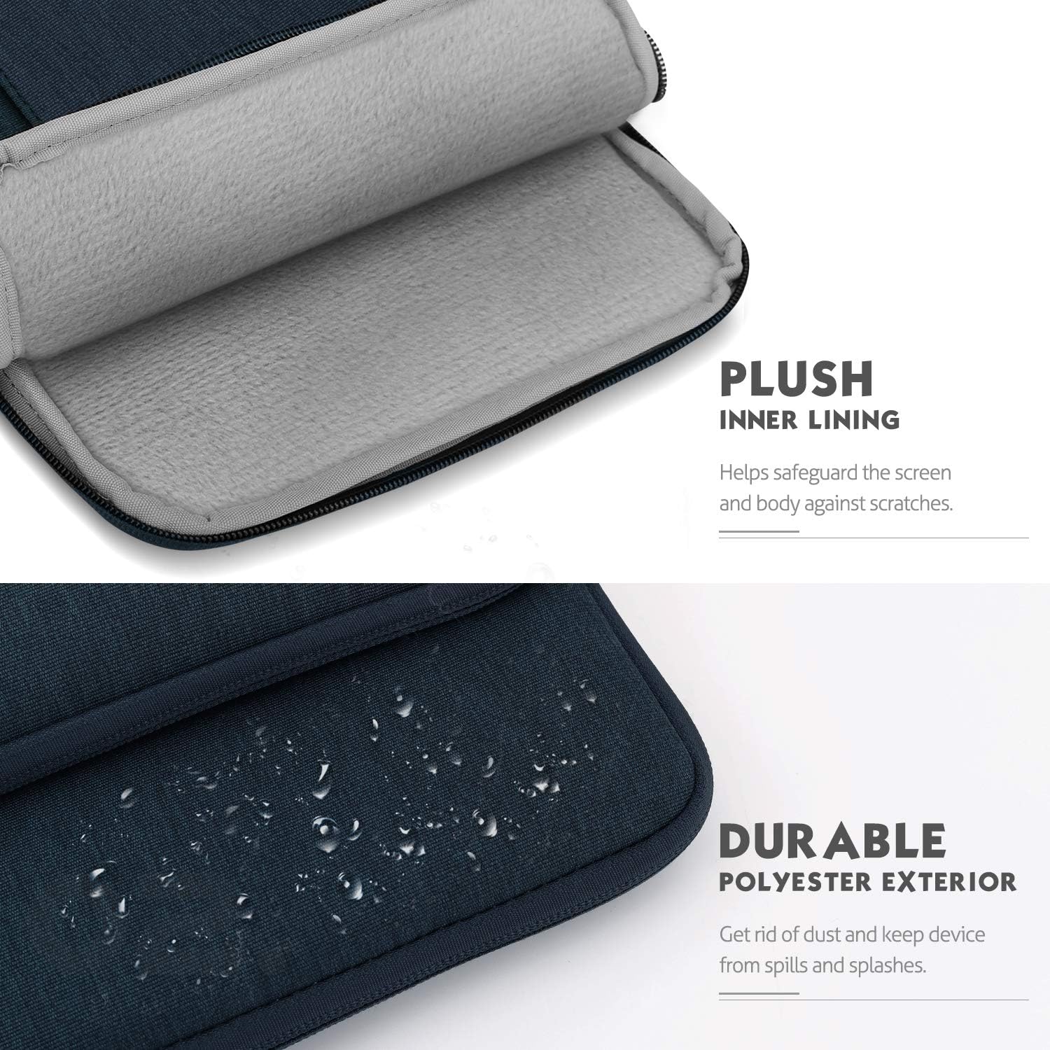 MoKo 9-11 Inch Tablet Sleeve Bag Carrying Case with Storage Pockets Fits New 11-inch iPad Pro M4/iPad Air M2 2024 - Image 4