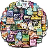 100Pcs Motivational & Inspirational Stickers for Teens Adults, Positive Affirmation & Quote Reward Stickers Encouraging Gift Idea for Students Teachers Employees, Vision Board Supplies