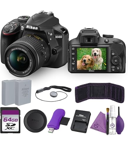 Amazon.com : Nikon D3400 DSLR Camera with 18-55mm Lens & Creator