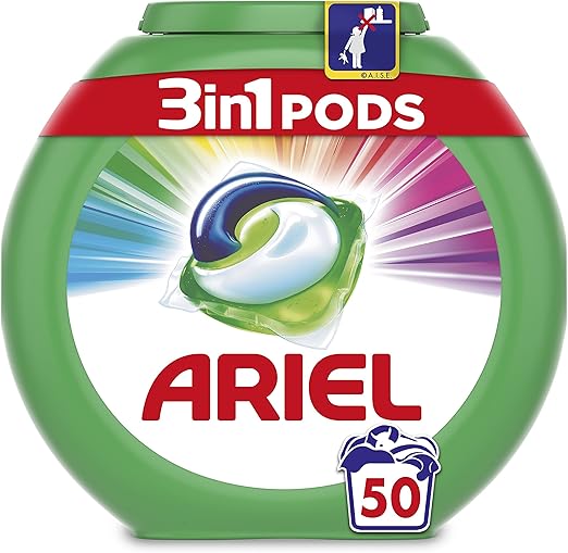 Ariel 3in1 Detergent Pods Colour and Style Pods 50 lavados Amazon.co