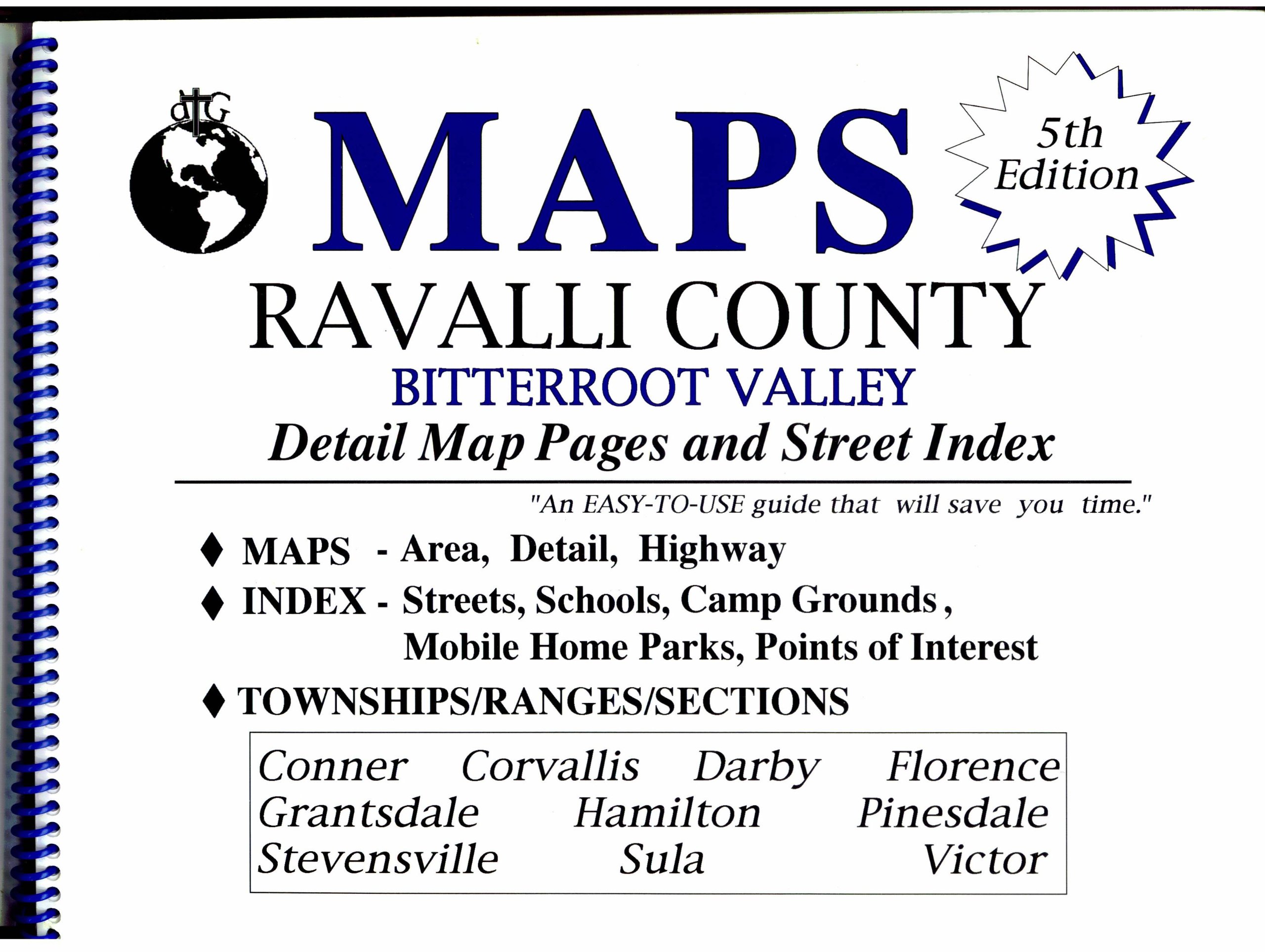 Map Of Ravalli County Montana Ravalli Co, Mt Atlas Bitterroot Valley: Dtg Maps Inc.: 9780783421186:  Amazon.com: Books