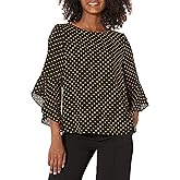 Kasper Women's Ruffle Sleeve Blouse