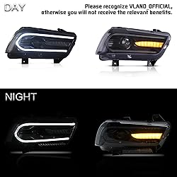 VLAND Headlight Assembly Fit for Dodge Charger 2011