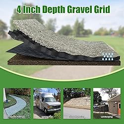 4" Thick Gravel Ground Grid 6.5ft x 33ft - Geo Grid