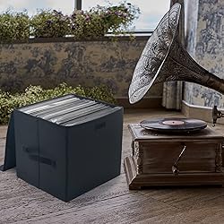 Vinyl Record Storage Box for 12-inch Records Crate